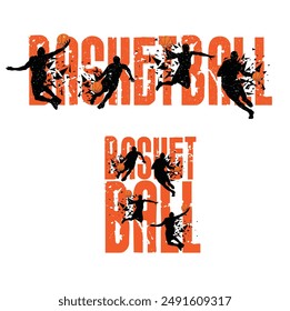 Basketball Player design vector illestration0