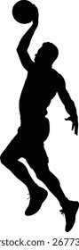 Basketball Player Digital EPS Vector graphics File