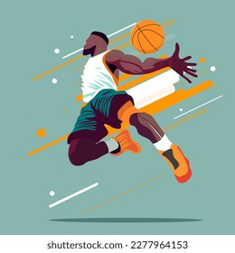 Ilustración vectorial del concurso dunk