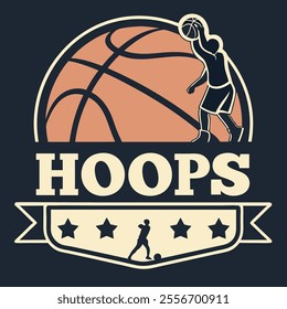 Basketball Player Dunking with Ball Silhouette t shirt design