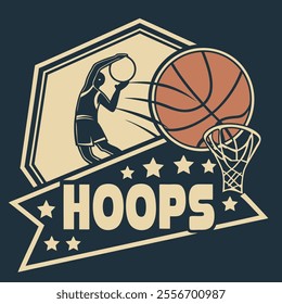 Basketball Player Dunking with Ball Silhouette t shirt design