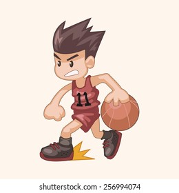 basketball player elements vector,eps