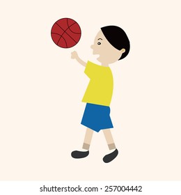 basketball player elements vector,eps