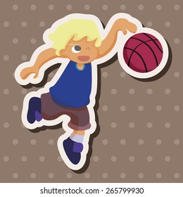 basketball player elements vector,eps