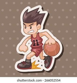 basketball player elements vector,eps