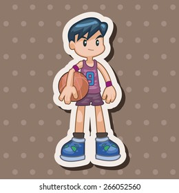 basketball player elements vector,eps