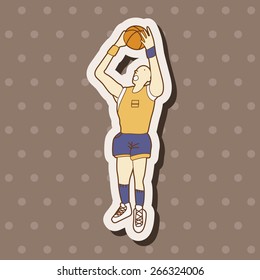 basketball player elements vector,eps