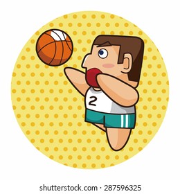 basketball player elements vector,eps