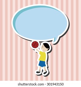 basketball player elements vector,eps