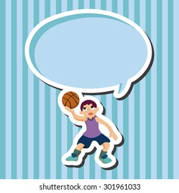 basketball player elements vector,eps