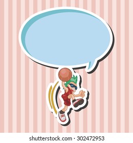 basketball player elements vector,eps
