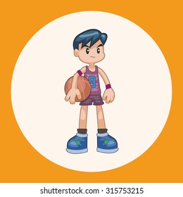 basketball player elements vector,eps