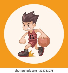 basketball player elements vector,eps