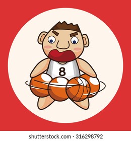 basketball player elements vector,eps