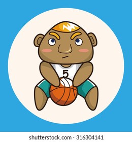 basketball player elements vector,eps