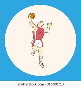basketball player elements vector,eps
