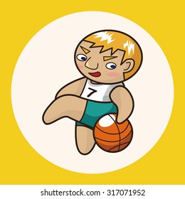 basketball player elements vector,eps