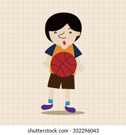 basketball player elements vector,eps