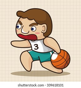 basketball player elements vector,eps