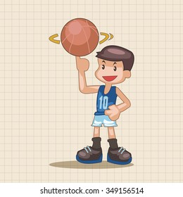 basketball player elements vector,eps