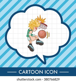 basketball player elements vector,eps