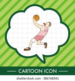 basketball player elements vector,eps
