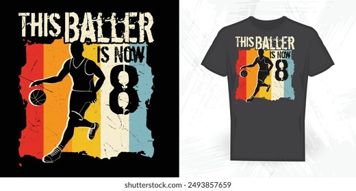 Basketball Player Funny Vintage Basketball T-shirt Design 