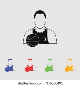 Basketball player icon