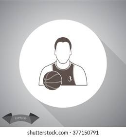 Basketball player icon