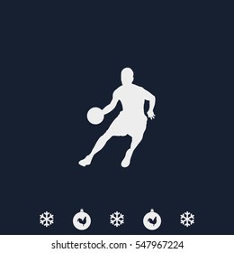 Basketball player icon.