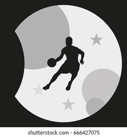 Basketball player icon.