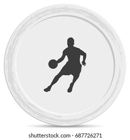 Basketball player icon.