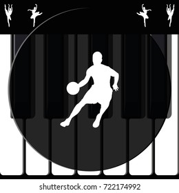 Basketball player icon.