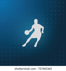 Basketball player icon.