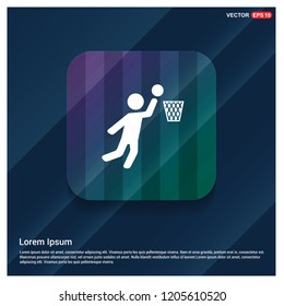 Basketball Player Icon - Free vector icon