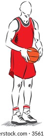basketball player illustration