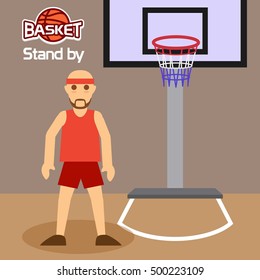Basketball player illustration