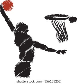 BASKETBALL player illustration 3