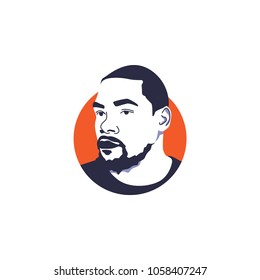 Basketball Player, Kevin Durant Vector Illustration Isolated, Suitable For Your Basketball Content