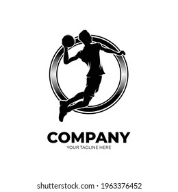 Plantillas de diseño del logotipo del jugador de baloncesto