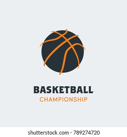 Basketball Player Logo Template. Creative Sport Game Vector Illustration