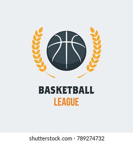 Basketball Player Logo Template. Creative Sport Game Vector Illustration