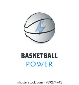Basketball Player Logo Template. Creative Sport Game Vector Illustration