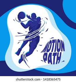 basketball player motion splash action