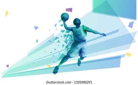 Basketball player performs jump shot