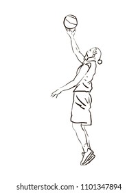 basketball player playing