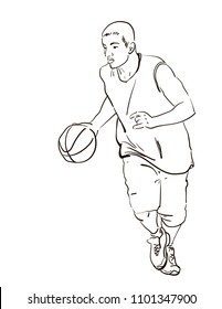 basketball player playing