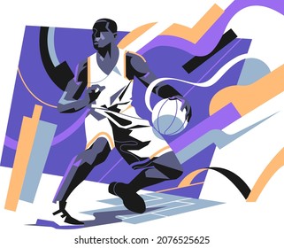 Basketball player preparing to make a shoot - Shutterstock ID 2076525625