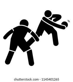 Basketball player saving the ball from snatching by other player and making successful dodge notion 