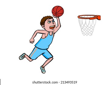 basketball player scoring